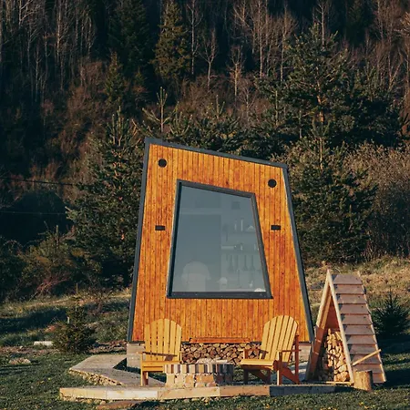 Campingplads Danguba - Tiny Glamp House With Hot Tub By Iglena