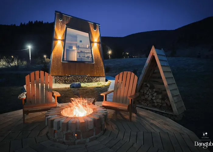 Kemp Danguba - Tiny Glamp House With Hot Tub By Iglena *